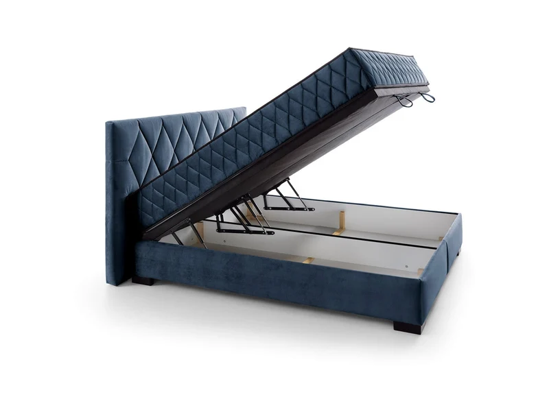 Reve Upholstered Bed 180×200 cm with Storage & 2 Pocket Spring Mattresses – Amon 07