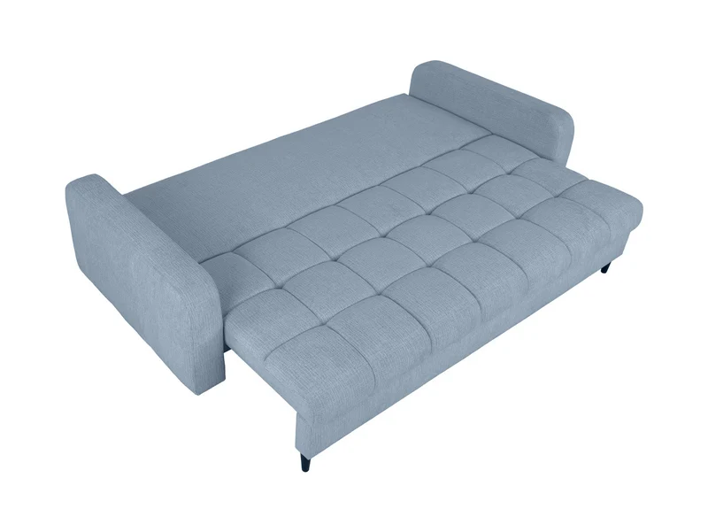 Sorella 3-Seater Sofa Bed with Storage – Pearl Chenille | DL Mechanism | 151×195 cm Sleeping Surface
