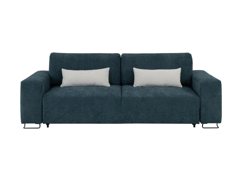 Kizo 3-Seater Sofa Bed with Storage – Teal Chenille | DL Mechanism | 152×194 cm Sleeping Surface