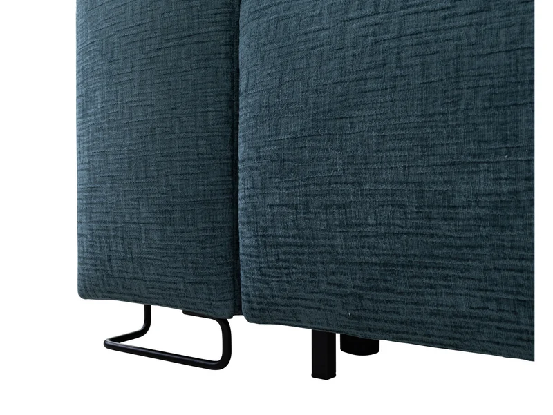 Kizo 3-Seater Sofa Bed with Storage – Teal Chenille | DL Mechanism | 152×194 cm Sleeping Surface
