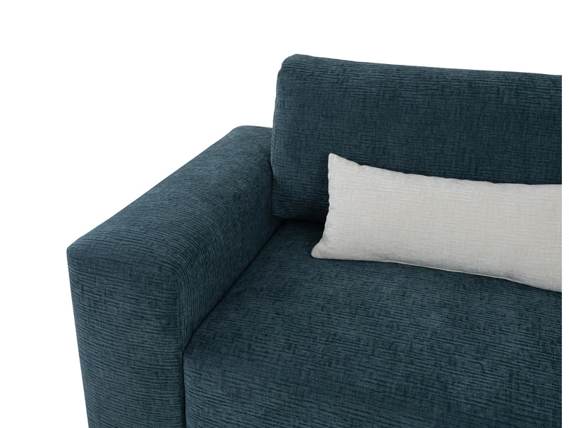 Kizo 3-Seater Sofa Bed with Storage – Teal Chenille | DL Mechanism | 152×194 cm Sleeping Surface