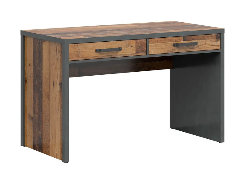 Weston Desk 120 cm with 2 Drawers – Old Style Pine & Matera | Loft Style