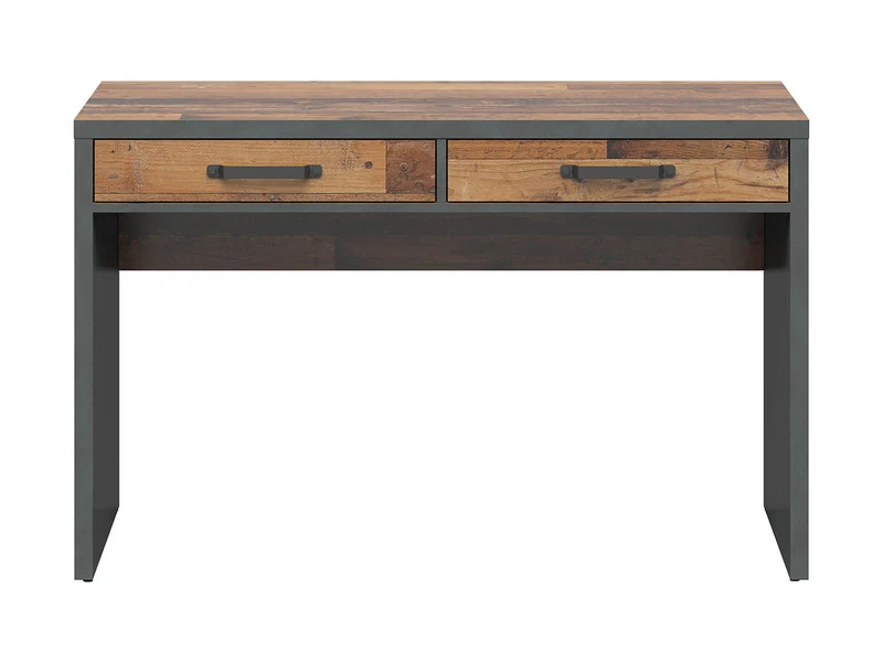 Weston Desk 120 cm with 2 Drawers – Old Style Pine & Matera | Loft Style