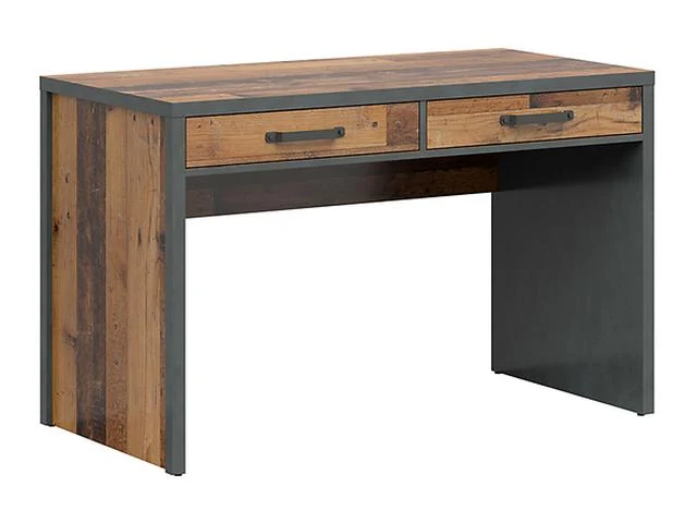 Weston Desk 120 cm with 2 Drawers – Old Style Pine & Matera | Loft Style