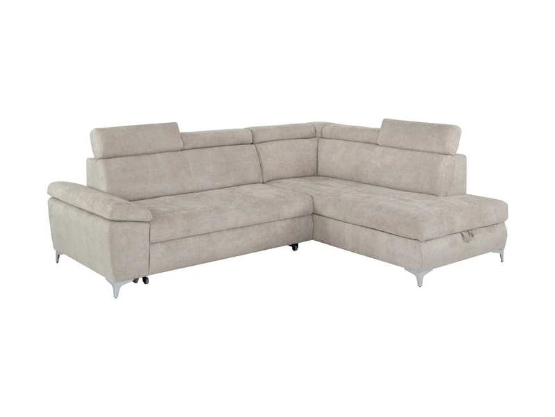 Raul Corner Sofa Bed 271 cm – Eden 6, Dolphin Mechanism, Storage & Adjustable Headrests