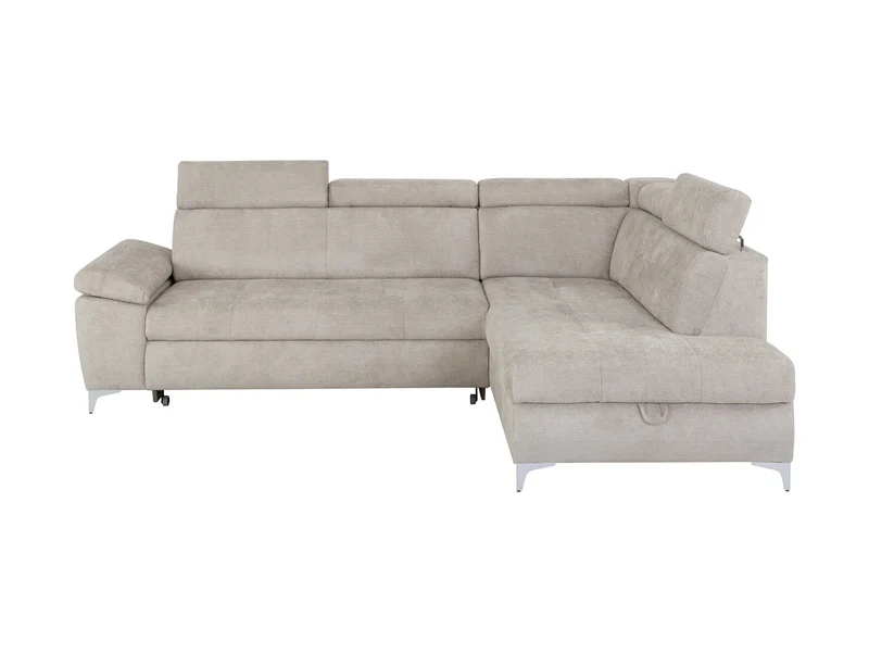 Raul Corner Sofa Bed 271 cm – Eden 6, Dolphin Mechanism, Storage & Adjustable Headrests