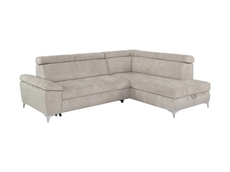 Raul Corner Sofa Bed 271 cm – Eden 6, Dolphin Mechanism, Storage & Adjustable Headrests