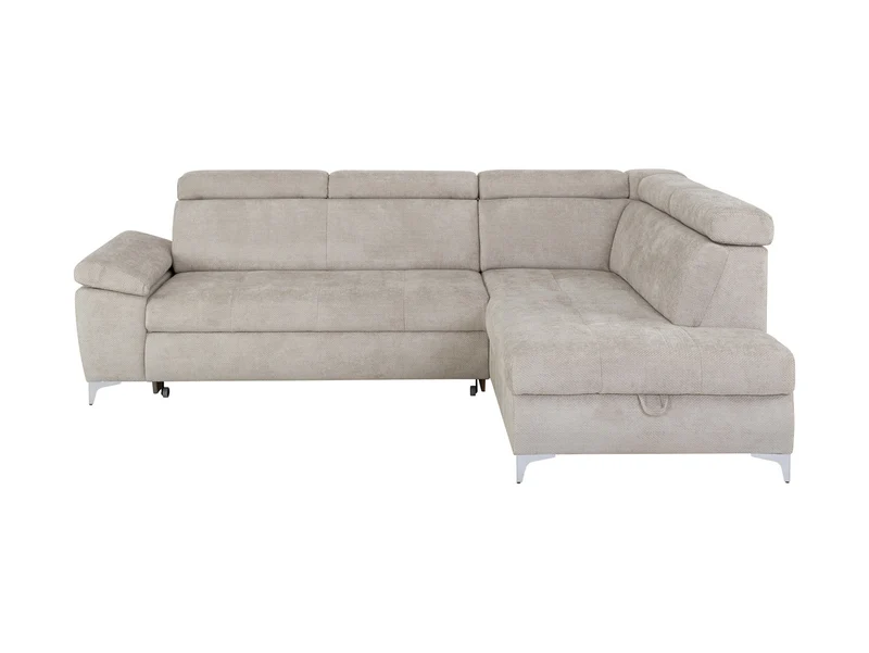 Raul Corner Sofa Bed 271 cm – Eden 6, Dolphin Mechanism, Storage & Adjustable Headrests
