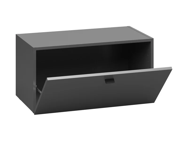 System 64 Single-Door Cabinet 64 cm – Graphite, Wall or Floor Mount
