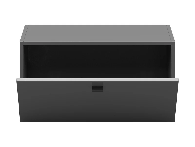 System 64 Single-Door Cabinet 64 cm – Graphite, Wall or Floor Mount
