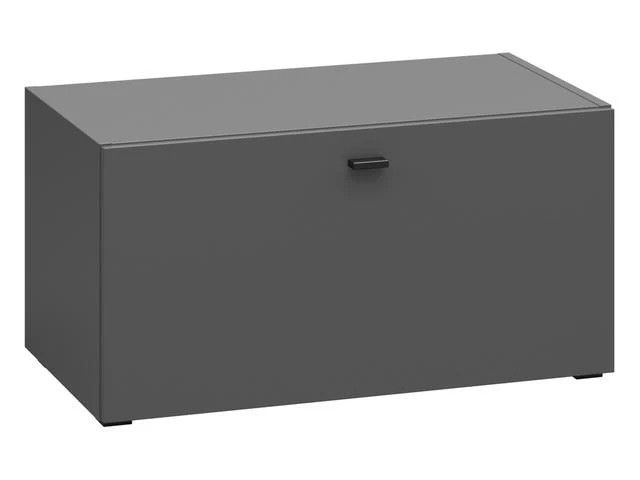 System 64 Single-Door Cabinet 64 cm – Graphite, Wall or Floor Mount