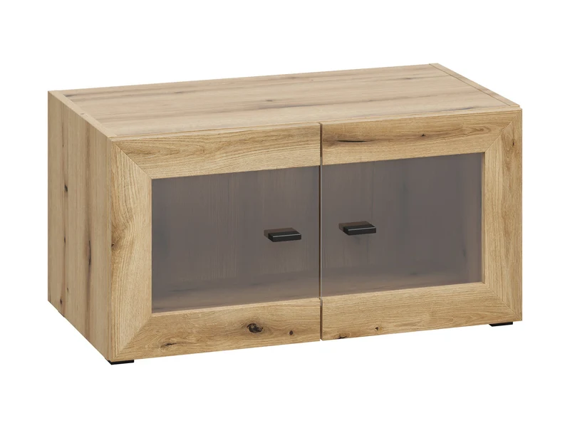 System 64 Glass-Door Display Cabinet 64 cm – Coast Evoke Oak, Soft-Close, LED Optional