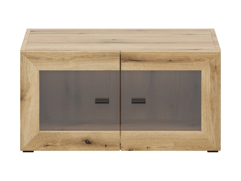 System 64 Glass-Door Display Cabinet 64 cm – Coast Evoke Oak, Soft-Close, LED Optional