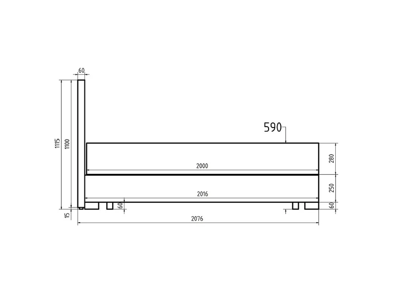 Reve — Upholstered Bed 180 × 200 cm with Storage & Dual Pocket Spring Mattresses