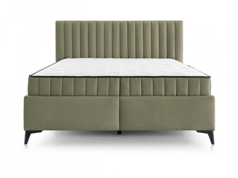 Joy — Upholstered Bed 180 × 200 cm | Dual Reversible Mattresses | Side Storage