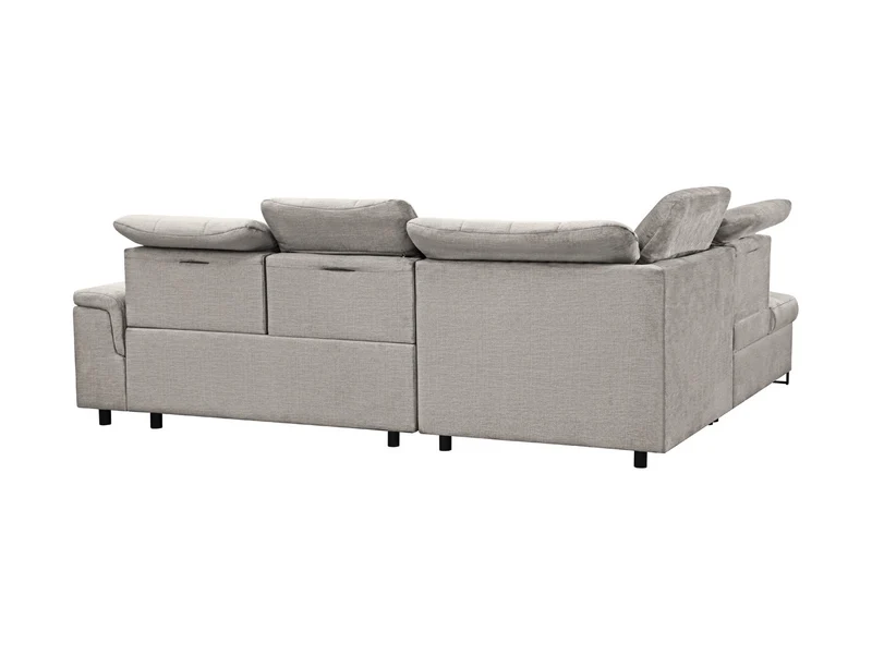 Aragon Corner Sofa Bed with Storage 270×230 cm – Adjustable Headrests & Seat Depth