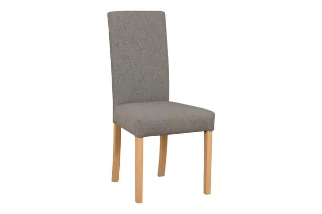 Campel Upholstered Dining Chair – Sonoma Oak Frame, Opium 85 Grey Fabric