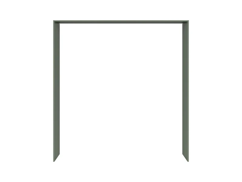 Milino Small Kitchen Surround Panels 210 cm – Smoke Green, PVC Edge