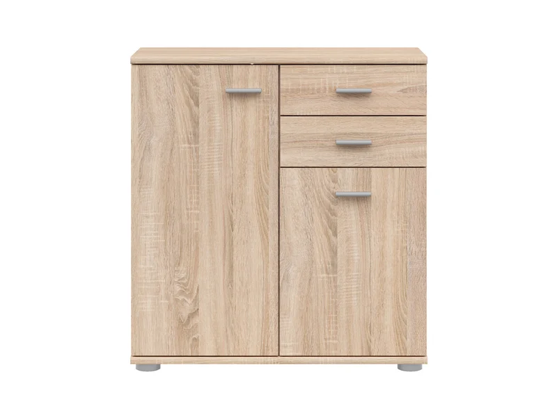 Noeda Chest of Drawers 70.9 cm – Sonoma Oak, 2 Drawers & 3 Shelves