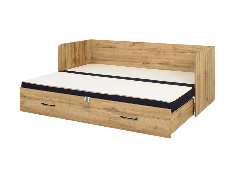Tetrix — Daybed & Pull-Out Bed Set 80/160 cm | Wotan Oak & Black