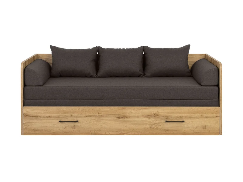 Bed set 80/160 Tetrix with mattress, headboards and cushions Carbo