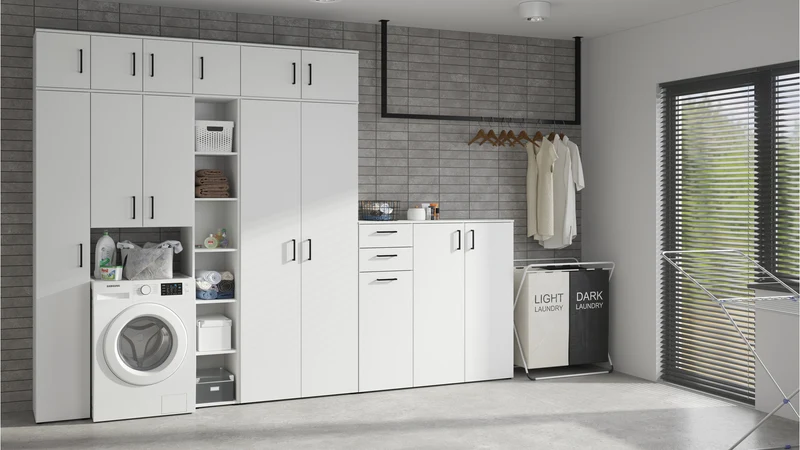 MultiDo Shelving Unit with Doors – 6-Zone Storage Cabinet