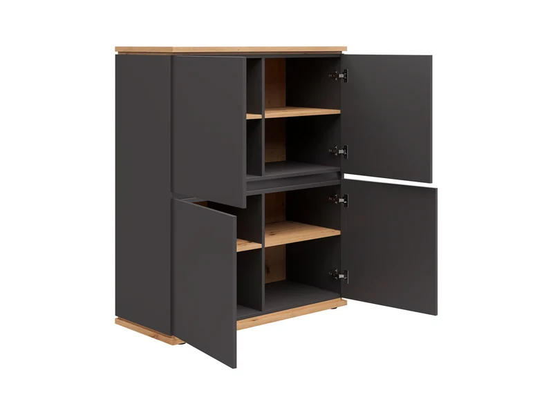 Yamael 4-Door Cabinet