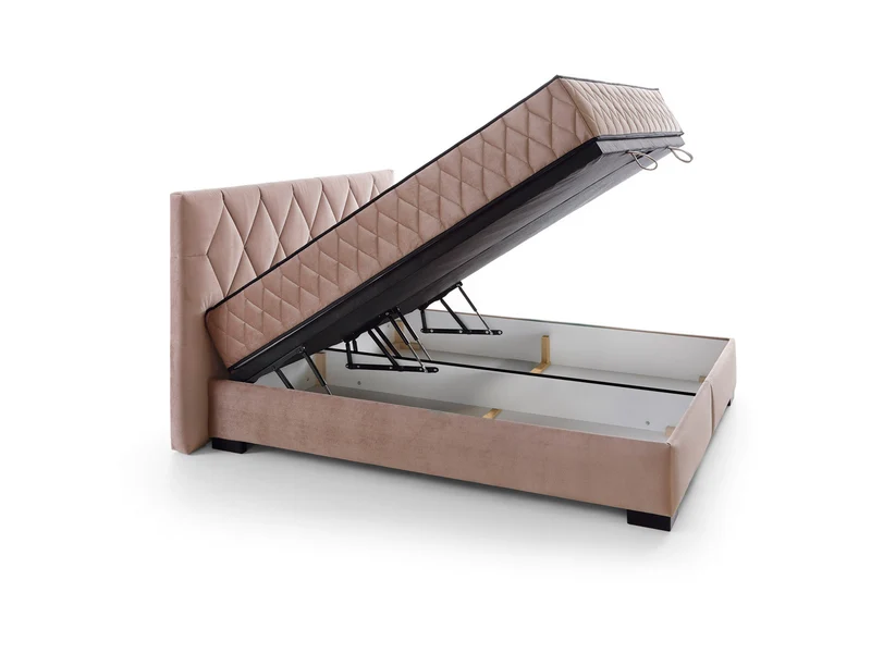 Reve Upholstered Bed 180×200 with Storage – Dual 7-Zone Pocket Spring Mattresses