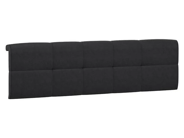 Upholstered Headboard Pad 160 cm – For Tetrix & Kaspian T Beds, Solar 99 Black