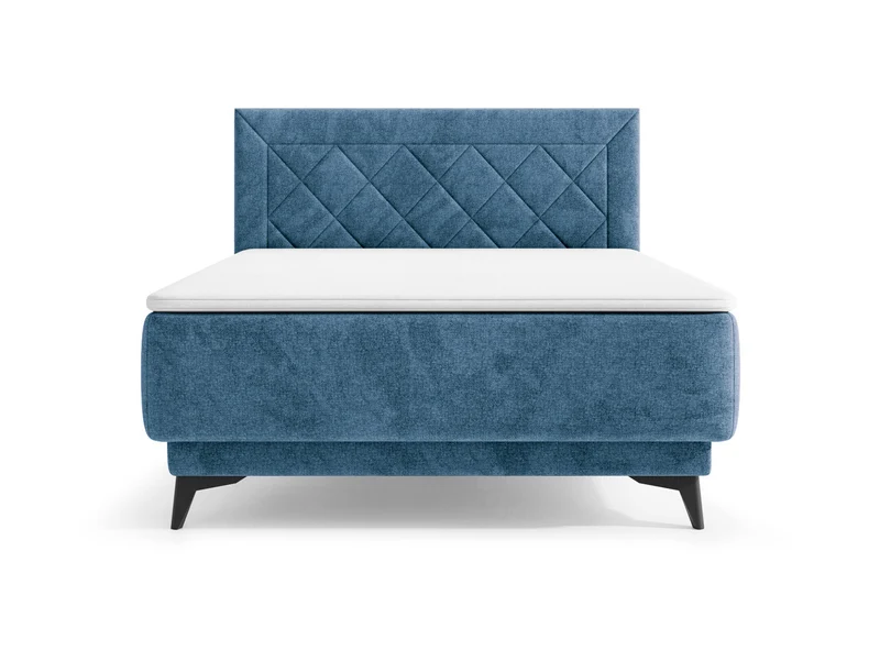 Zalea Upholstered Bed 140×200 – Neve 74 | Built-in Pocket Mattress & 4cm Premium Topper Included