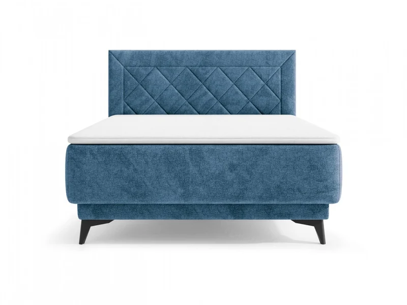 Zalea Upholstered Bed 140×200 – Neve 74 | Built-in Pocket Mattress & 4cm Premium Topper Included
