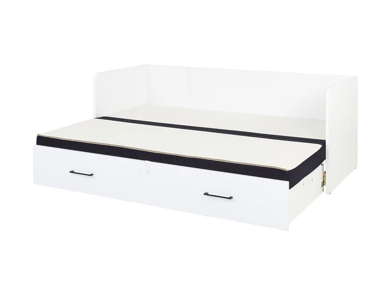 Tetrix Youth Daybed Set 80/160 cm – White Gloss / Solar 99 Black