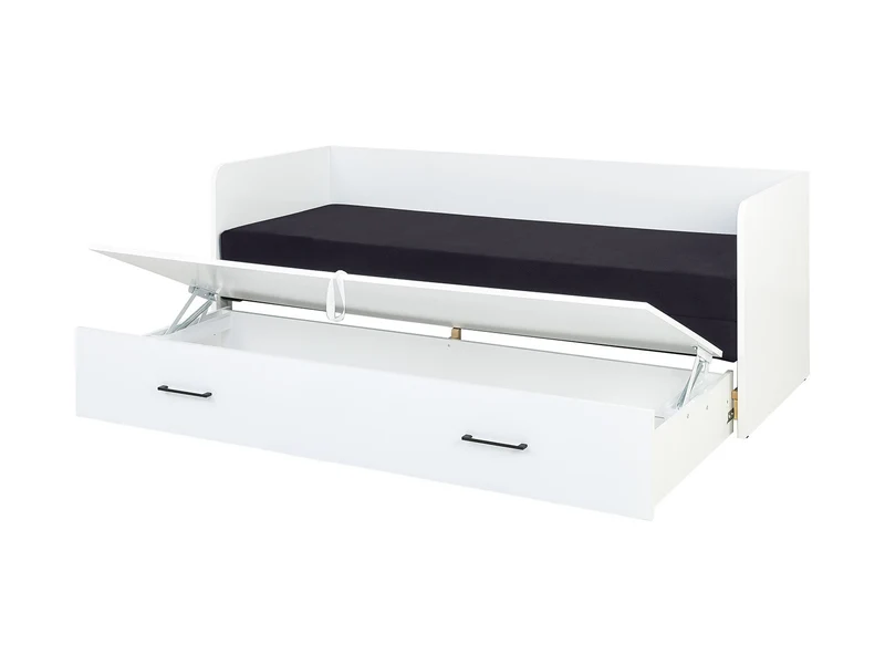 Tetrix Youth Daybed Set 80/160 cm – White Gloss / Solar 99 Black