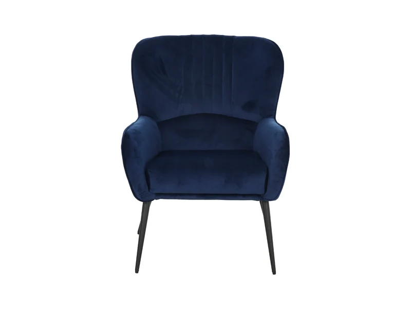 Samon Wing Armchair – Velvet Blue