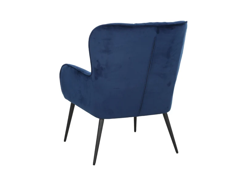 Samon Wing Armchair – Velvet Blue
