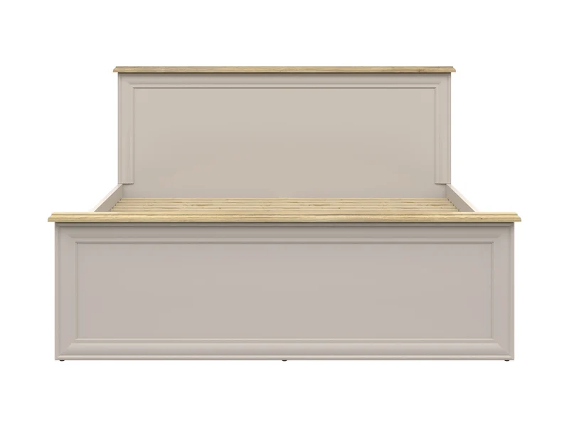 Anga A Double Bed 160×200 cm – Cashmere & Mauvella Oak