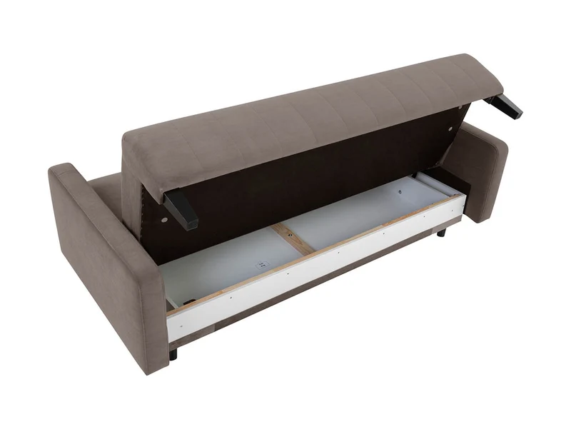 Marcia Sofa Bed with Storage – Clic-Clac | Bonnell Springs & Decorative Stitching