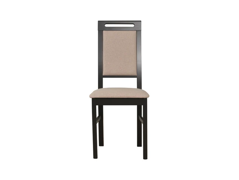 Lobo Upholstered Dining Chair – Beige & Black