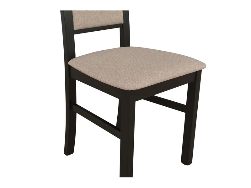 Lobo Upholstered Dining Chair – Beige & Black