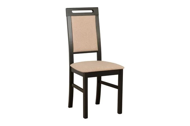 Lobo Upholstered Dining Chair – Beige & Black