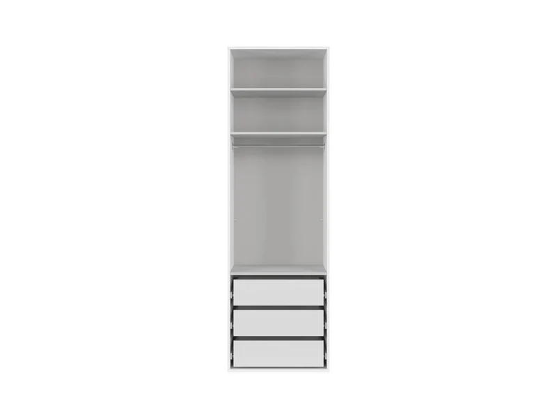 Flex — Narrow Wardrobe 75 cm with Mirror Panel