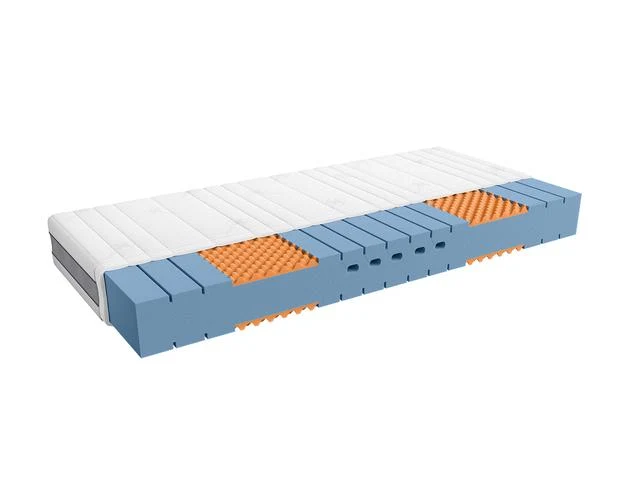Mildos High-Resilience Foam Mattress 90×200cm — Firm H3, 7 Zones, Silver+ Cover & 3D Ventilation