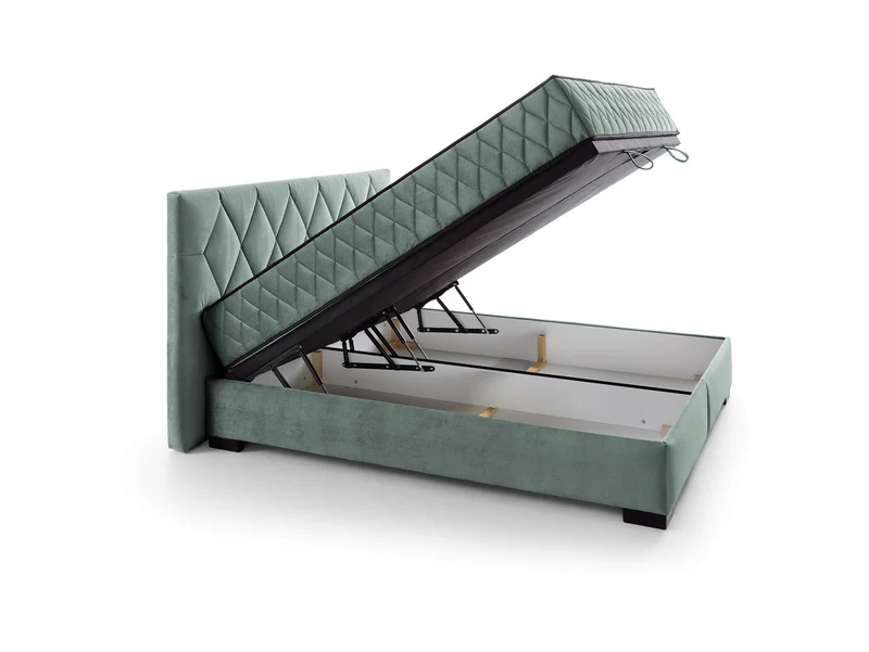 Reve Upholstered Bed 160×200 cm – Storage & Dual Mattresses Included