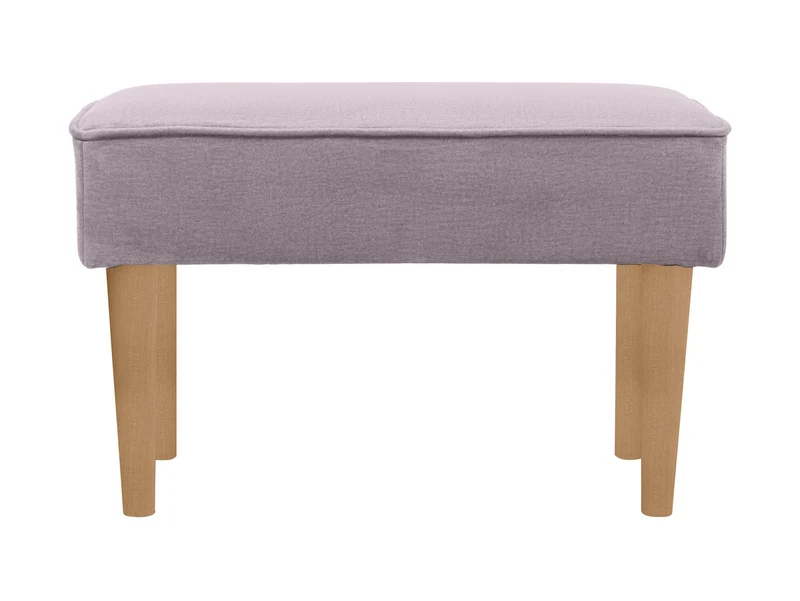 Milo Rectangular Ottoman 61 cm – Monoli 62, Foam Seat, Decorative Piping, Wooden Legs