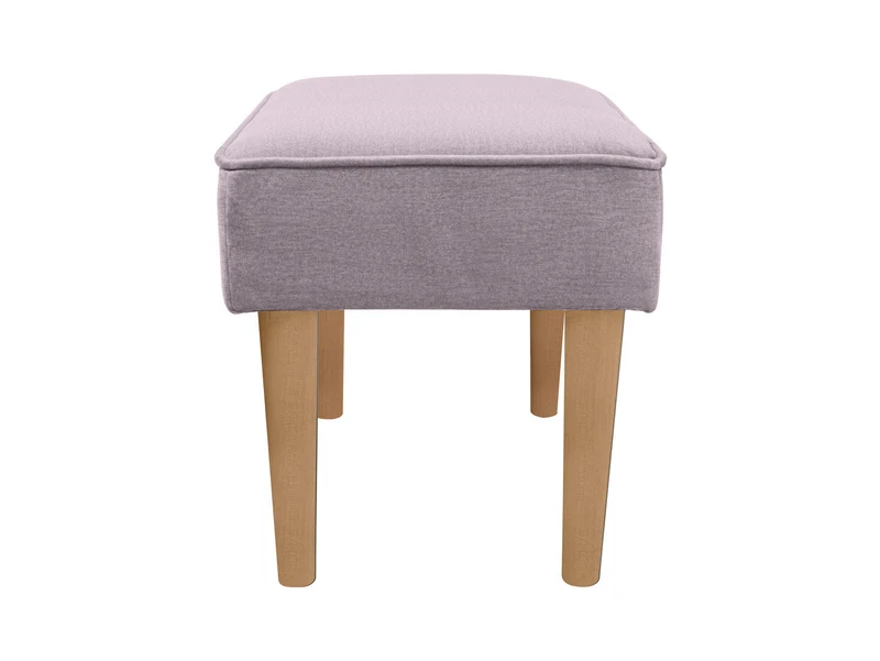 Milo Rectangular Ottoman 61 cm – Monoli 62, Foam Seat, Decorative Piping, Wooden Legs