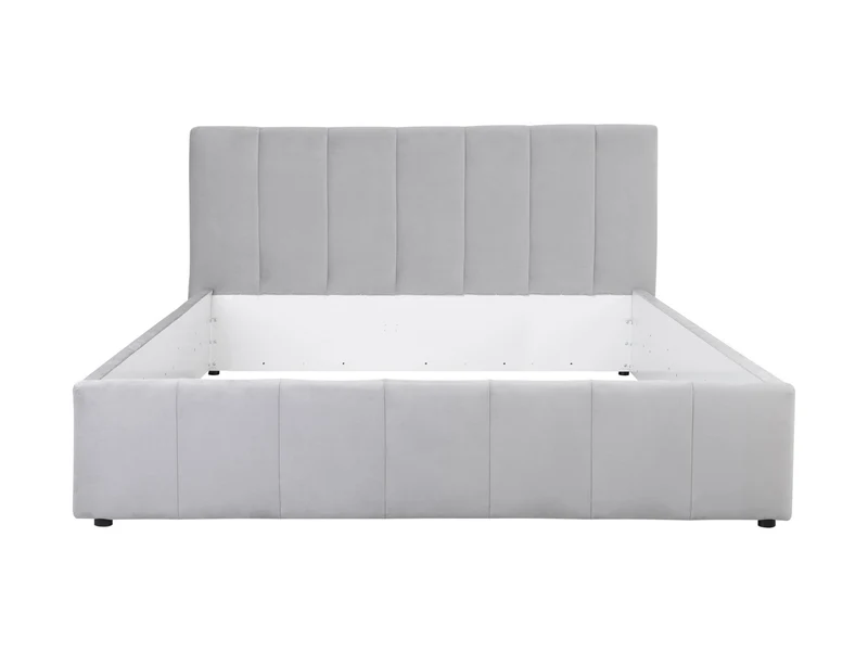Lones Upholstered Bed 180×200 cm – Bluvel 03, Bedding Storage, Gas-Lift Option (Ergo Space II)