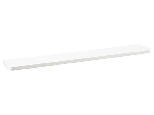 Ron Wall Shelf 120 cm – White, Slim Profile, Wide Display Surface, MDF