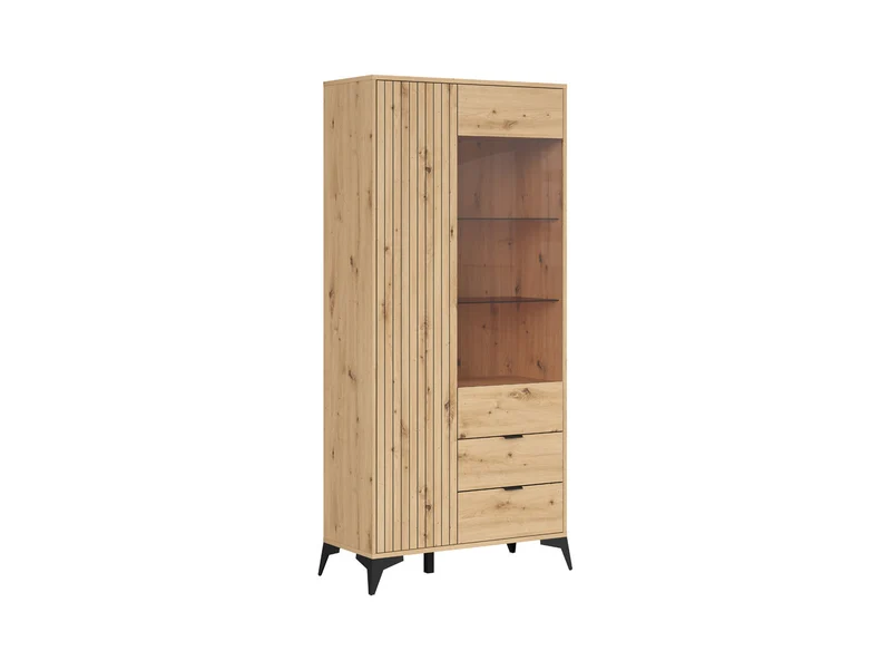 Lamea — Tall Display Cabinet with Glass Door