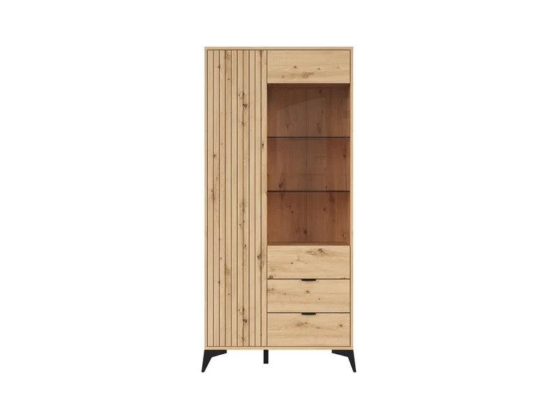 Lamea — Tall Display Cabinet with Glass Door