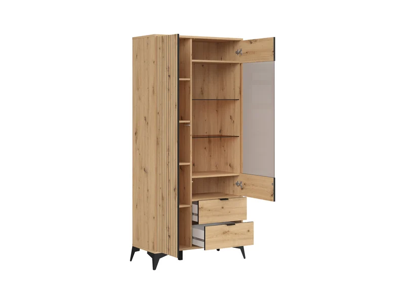 Lamea — Tall Display Cabinet with Glass Door